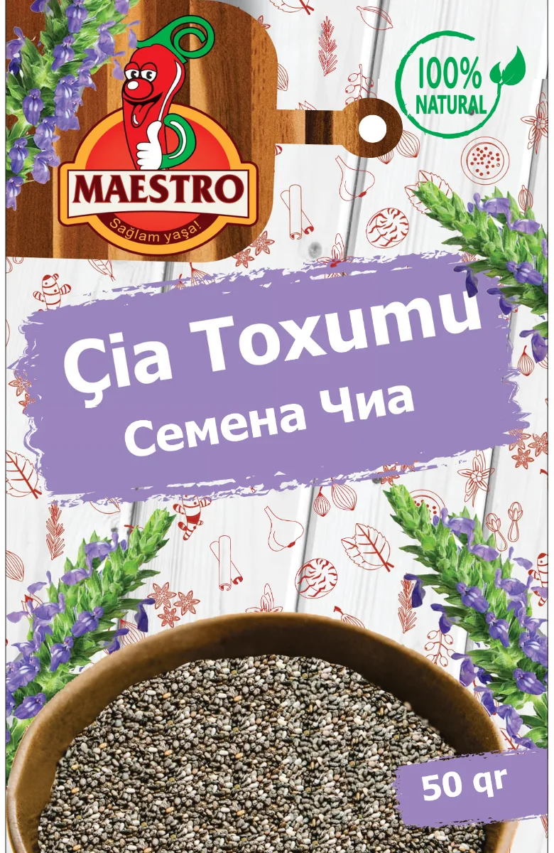 Çia Toxumu, Darçın Çubuğu və Dəfnə Yarpağı | Təbii Məhsullar və Ədviyyatlar | MAESTRO
